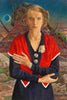 Lady With Red Scarf (Speedy With The Moon) - Rudolf Schlichter - Canvas Prints