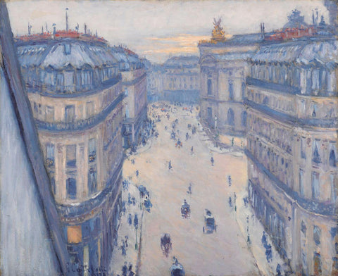 Rue Halevy Paris, Seen from The Sixth Floor (La Rue Halévy, vue du sixième étage) - Gustave Caillebotte by Gustave Caillebotte