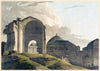 Ruins of the Palace at Madura [The Palace of Tirumulla Nayak] - Thomas Daniell - Vintage Orientalist Painting of India - Canvas Prints