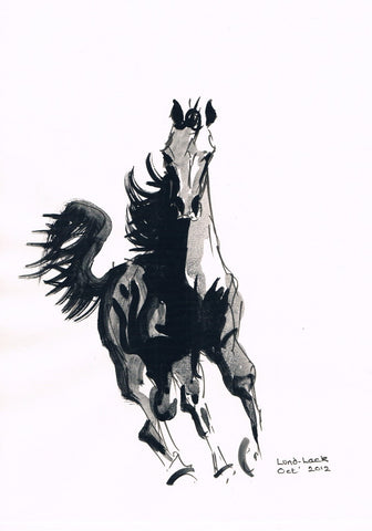 Running Horse - Art Prints by Tommy