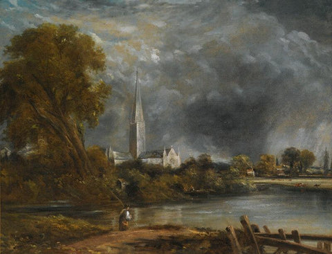 Salisbury Cathedral From The Meadows by John Constable