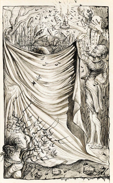 Illustration For Maurice Sandoz's Labyrinth (Ilustración para el laberinto de Maurice Sandoz) - Salvador Dali Painting - Surrealism Art - Art Prints