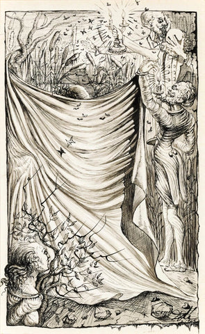 Illustration For Maurice Sandozs Labyrinth (Ilustración para el laberinto de Maurice Sandoz) - Salvador Dali Painting - Surrealism Art by Salvador Dali