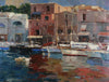 Harbour Scenery At Monaco - Oil Painting - Framed Prints