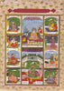 Sikh Gurus - Delhi School C.1820 - Vintage Indian Sikhism Art Painting - Canvas Prints