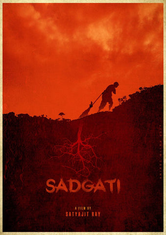 Sadgati - Satyajit Ray - Bengali Movie Poster - Graphic Art Poster - Posters