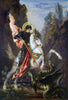 Saint George And The Dragon (Saint Georges Et Le Dragon) - Gustave Moreau - Christian Art Painting - Framed Prints