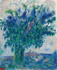 Saint John's Night (La Nuit De La Saint-Jean) - Marc Chagall Floral Painting - Framed Prints