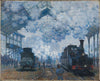 Saint Lazare Station In Paris, Arrival Of A Train - Canvas Prints