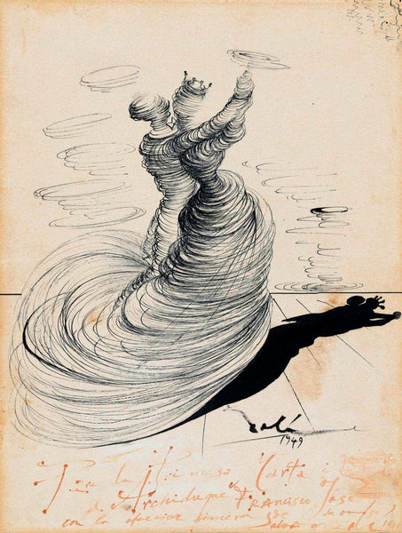 Two Dancers, 1949(Deux danseurs,1949) - Salvador Dali Painting - Surrealism Art - Posters