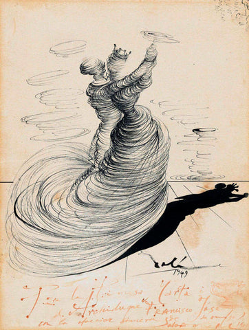 Two Dancers, 1949(Deux danseurs,1949) - Salvador Dali Painting - Surrealism Art - Posters by Salvador Dali