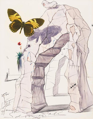 Untitled ( Butterfly) By Salvador Dali - Posters by Salvador Dali
