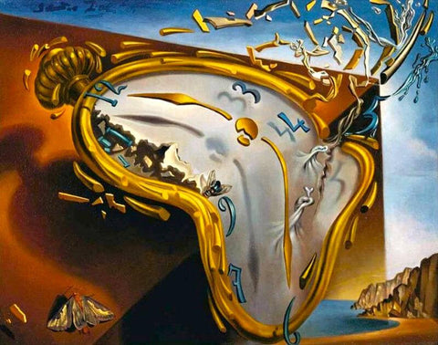 Soft Watch At The Momemnt Of First Explosion - Large Art Prints by Salvador Dali