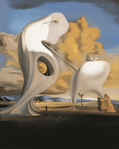 The Architectonic Angelus Of Millet - Canvas Prints by Salvador Dali
