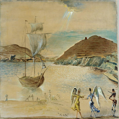 Landscape of Port - Salvador Dali Painting - Surrealism Art by Salvador Dali