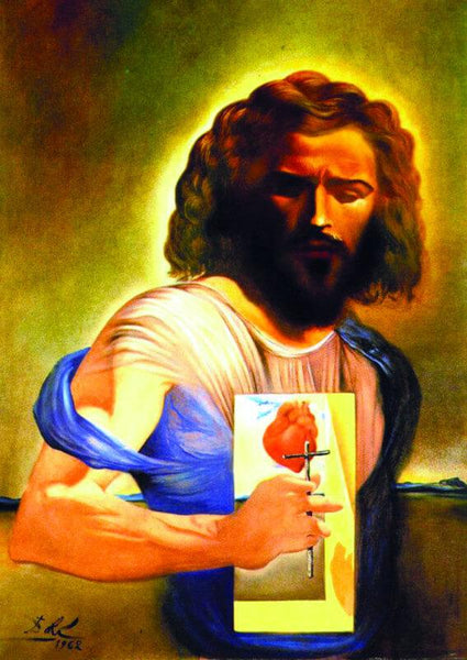 The Sacred Heart Of Jesus,1962 By Salvador Dali - Canvas Prints