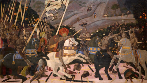 The Battle of San Romano - Canvas Prints by Paolo Uccello
