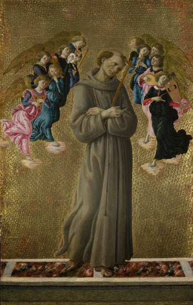 Saint Francis of Assisi with Angels - Life Size Posters