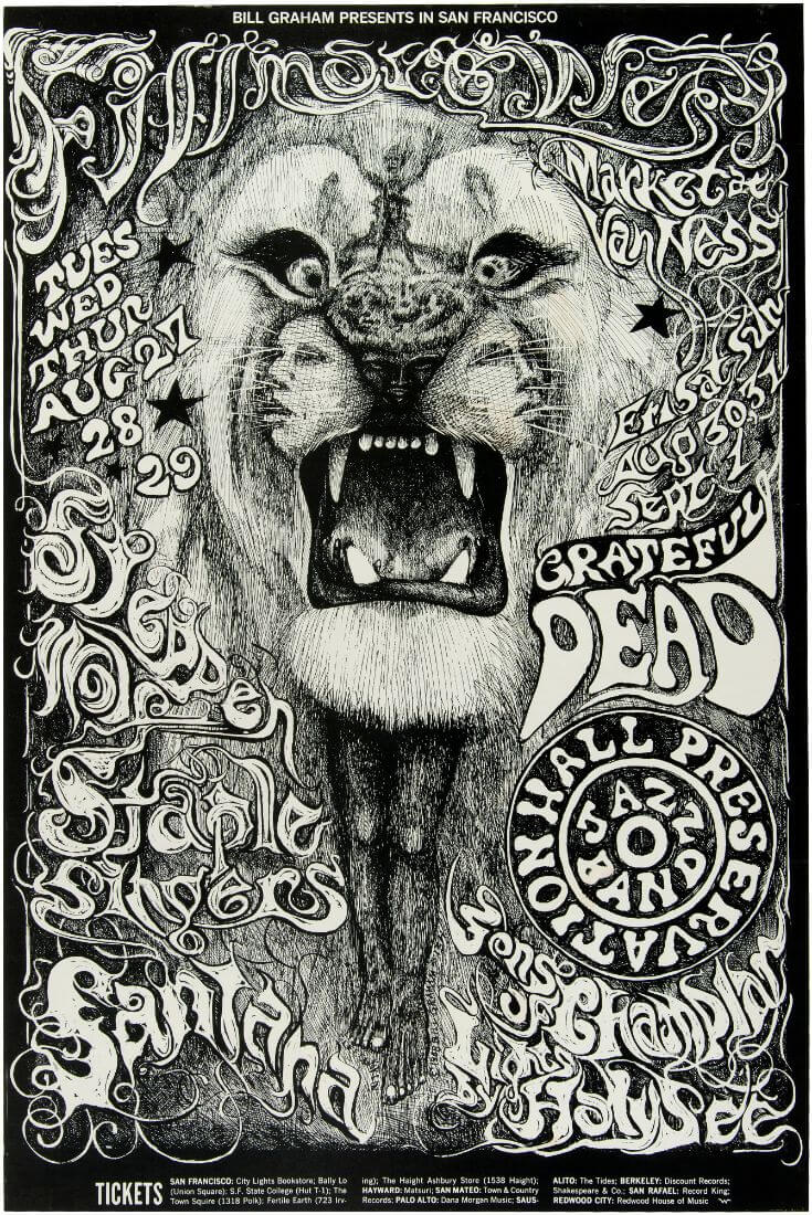 vintage fillmore west posters