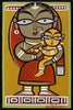 Santhal Mother and Child - Canvas Prints