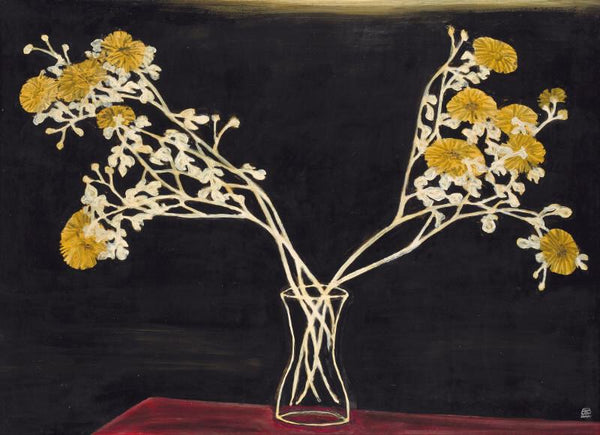 Chrysanthemums In A Glass Vase, 1950 - Art Prints