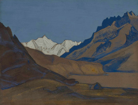 Sasser - Nicholas Roerich Painting – Landscape Art by Nicholas Roerich