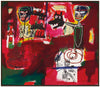 Saturday Night (Sabado por la Noche) - Jean-Michel Basquiat - Neo Expressionist Painting - Framed Prints