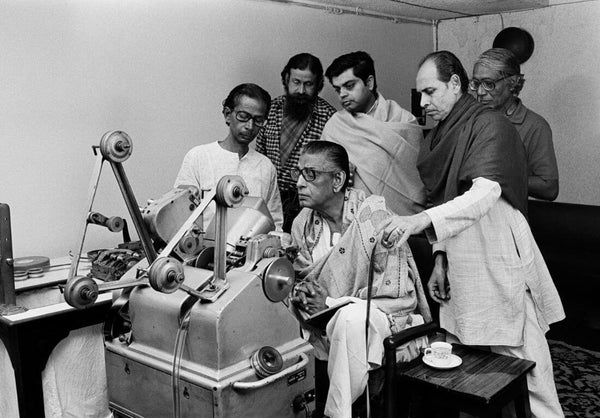 Satyajit Ray - Editing In Studio - Nemai Ghosh - Bengali Movie Collection - Framed Prints