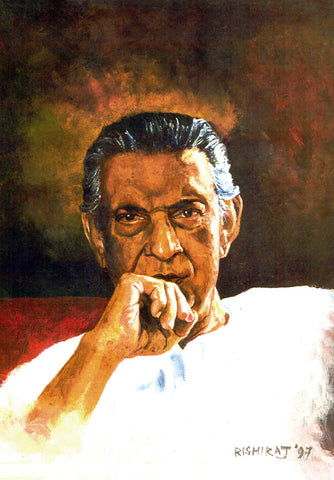 Satyajit Ray - Portrait Of A Genius - Framed Prints by Henry