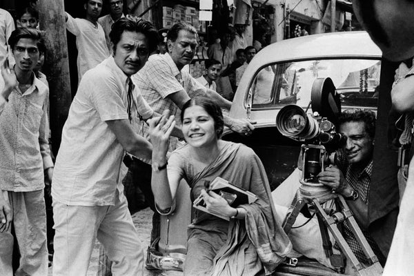 Satyajit Ray On Location For Jana Aranya - Posters