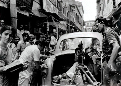 Satyajit Ray On Location For Jana Aranya 1975 - Bengali Movie Collection by Bethany Morrison