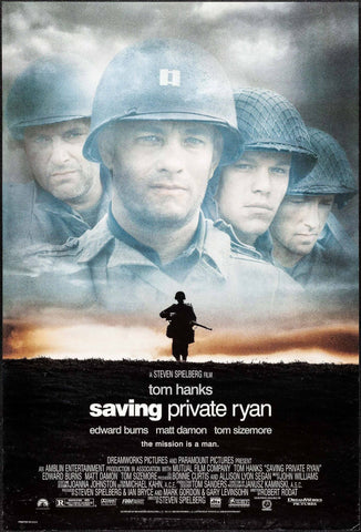 Saving Private Ryan - Tom Hanks Matt Damon - Hollywood War WW2 Movie Poster by Kaiden Thompson