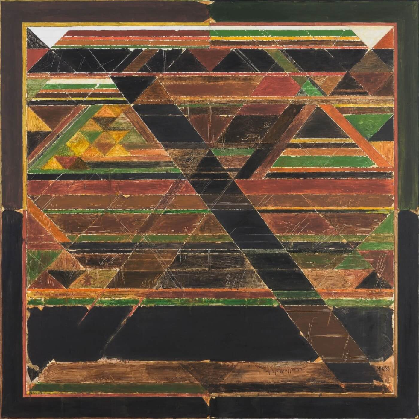 Raze Sayed Sayed Raza - Encountre-1985 - Art Prints by Sayed Haider Raza | Buy ...