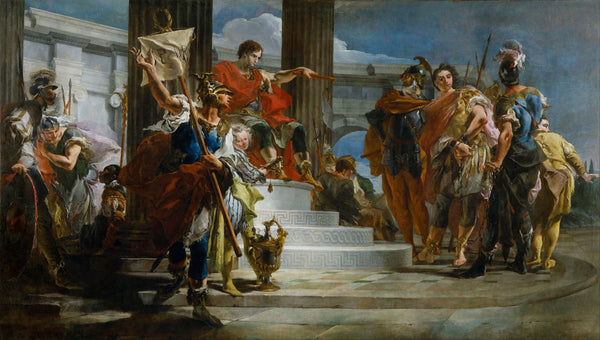 Scipio Africanus Freeing Massiva - Canvas Prints