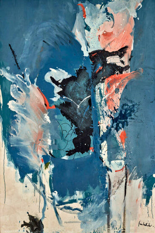 Sea Picture In Black - Helen Frankenthaler - Abstract Expressionism Painting by Helen Frankenthaler