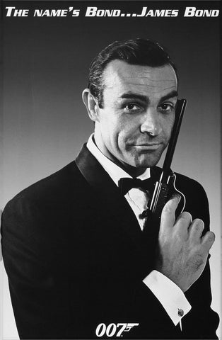 Sean Connery - James Bond 007 - Hollywood Action Hero Poster - Art Prints