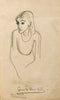 Seated Girl - Amrita Sher-Gil - Famous Indian Art Painting - Canvas Prints
