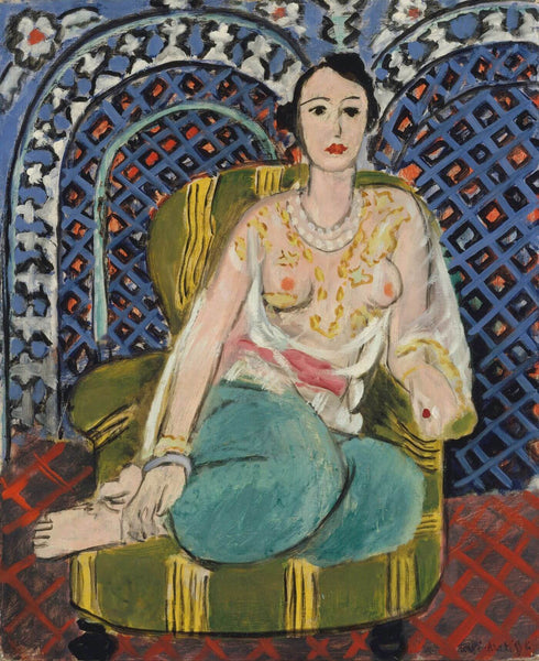 Seated Odalisque - Henri Matisse - Post-Impressionism Painting - Art Prints