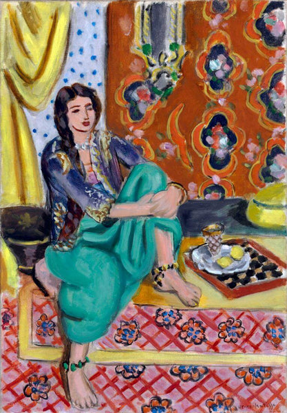 Seated Odalisque - Henri Matisse - Post-Impressionist Art Painting - Framed Prints