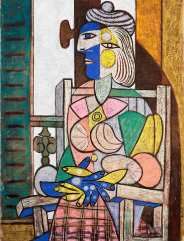 Seated Portrait of Marie-Therese Walter (Portrait assis de Marie-Thérèse Walter) – Pablo Picasso Painting - Art Prints