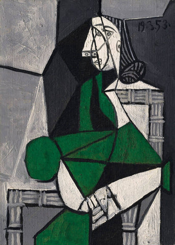 Seated woman, Françoise ( Femme assise, Françoise) – Pablo Picasso Painting by Pablo Picasso
