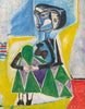 Seated Woman (Jacqueline) Femme Accroupie - Pablo Picasso - Masterpiece Painting - Art Prints