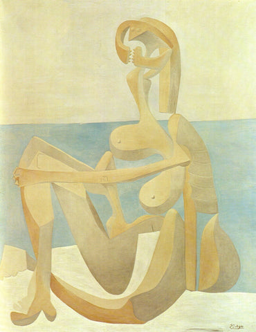Pablo Picasso - Baigneuse Assise - Seated Bather - Life Size Posters by Pablo Picasso