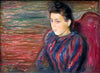 Seated Young Woman – Edvard Munch Painting - Canvas Prints