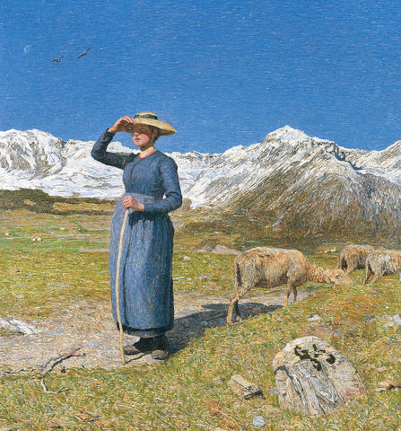 Midday in the Alps by Giovanni Segantini