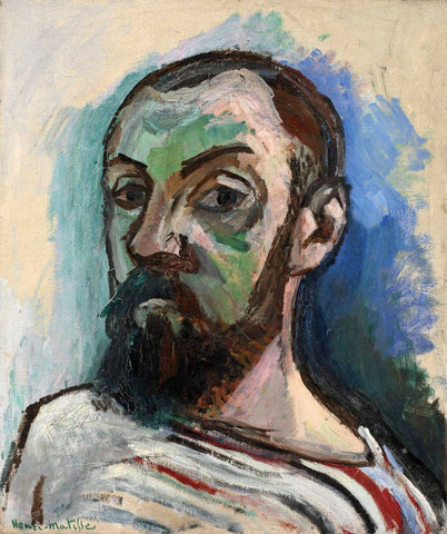 Self-Portrait - Henri Matisse - Post Impressionist Art Painting - Canvas Prints