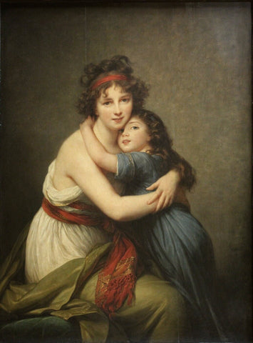 Self-portrait with Her Daughter by Elisabeth-Louise Vigée Le Brun - Art Prints