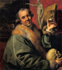 Self-portrait (with Hourglass and Skull) - Johann Zoffany - Posters