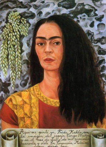 Self Portrait With Loose Hair - Frida Kahlo Painting - Canvas Prints
