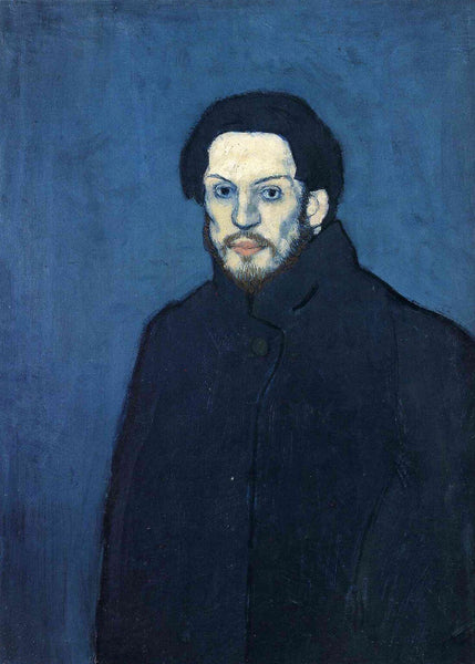 Self Portrait 1901 (Autorretrato De Picasso) - Pablo Picasso - Framed Prints